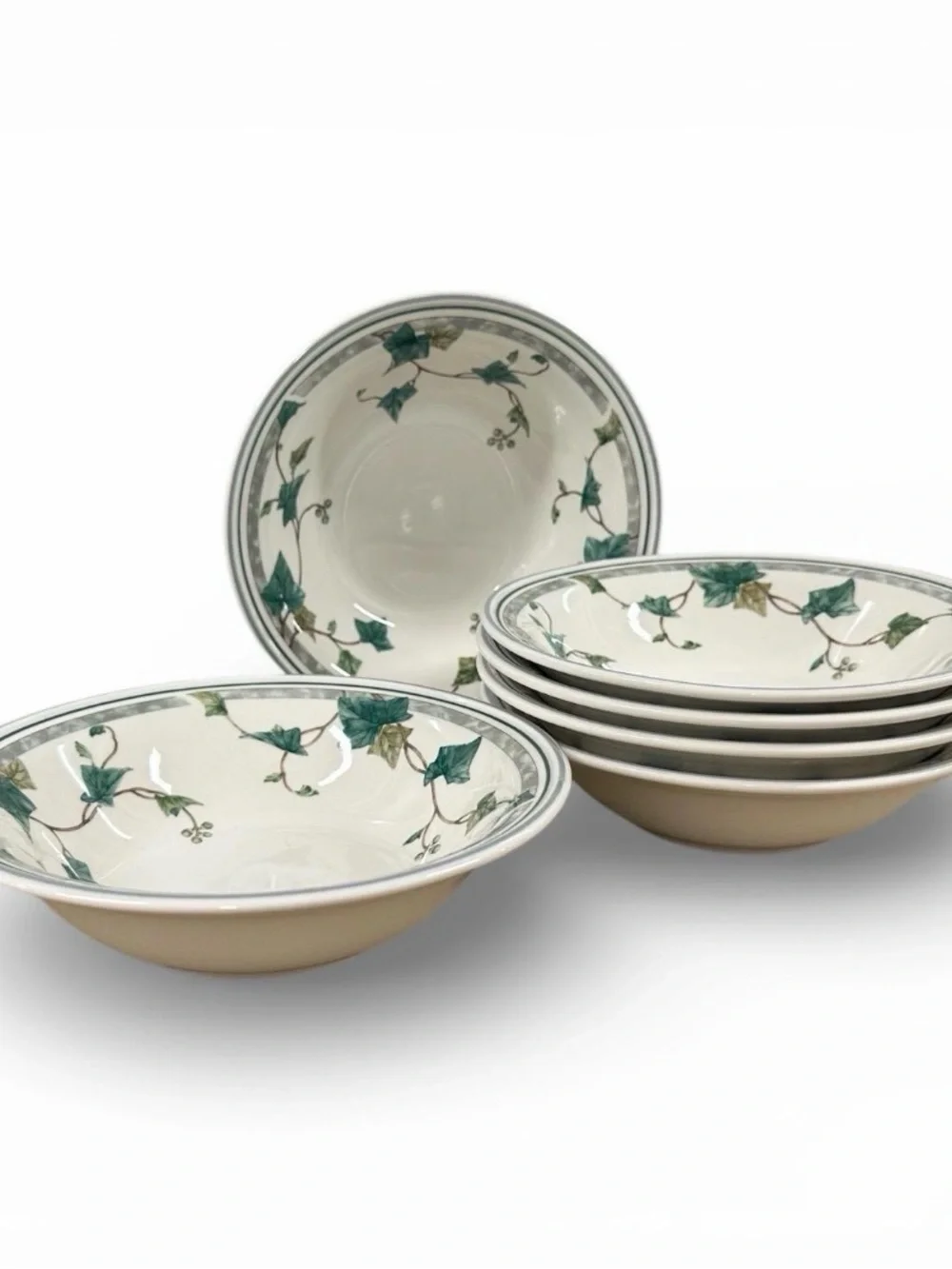 Vintage Noritake Keltcraft Ivy Lane 9180 Soup Cereal Bowls Ireland Set of 6